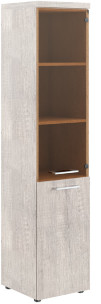 Шкаф колонка (L) комбинированая с топом THC 42.2(L) дуб Каньон Z 430х452х1968
