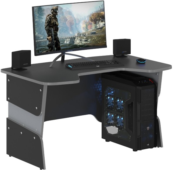 Стол для геймера SKILLL STG 1385 Антрацит/Металлик 1360х850х750