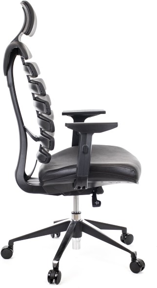 Кресло Everprof Ergo Black Кожа 