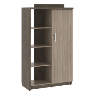 Шкаф СФ-534172 Бетон чикаго тем F187 ST9/Дрифтвуд H3090 ST22 1037х454,5х1770 WOOD&STONE