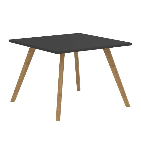 Стол журнальный FCT 6767 Белый премиум/Бук 670х670х475 FORTA