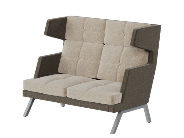 Алдо Диван двухместный высокий с декором из пуговиц ALDB-02 1430*960*1180