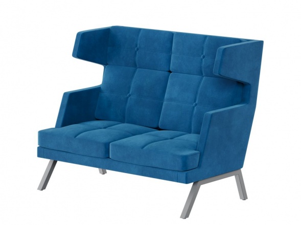 Алдо Диван двухместный высокий с декором из пуговиц ALDB-02 1430*960*1180