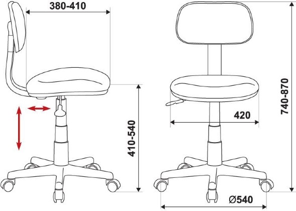 Кресло Бюрократ CH-W201NX зеленый луг GRLAND