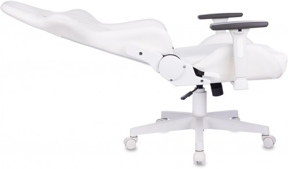 Кресло игровое Zombie Neo белый эко.кожа крестов. пластик пластик белый