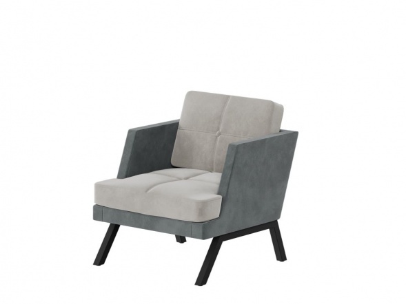 Алдо Кресло с декором из пуговиц ALDB-01L 790*875*890