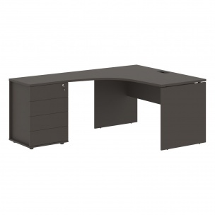 Стол эргономичный с тумбой EDCET 1318(L) 1360х1880х750 EDIS