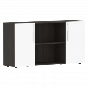 Шкаф с двумя дверями и открытой полкой СП-064-25-22 1600х450х800 KANON