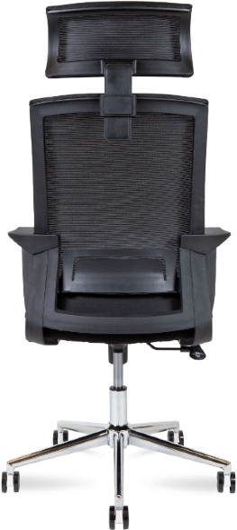 Кресло офисное Norden Интер чёрная сетка/хром