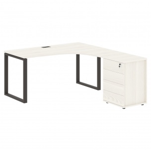 Стол эргономичный с тумбой EQCET 1518(R) 1560х1880х750 EDIS