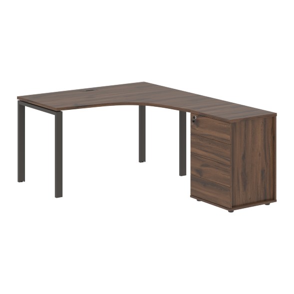 Стол эргономичный с тумбой EUCET 1318(R) 1360х1880х750 EDIS