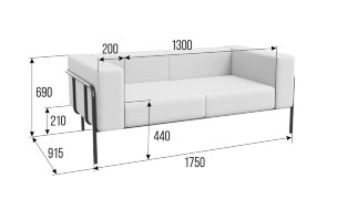 Флекс Диван двухместный FLX-2 1750*915*690