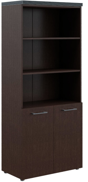 Шкаф с 1 комплектом глухих малых дверей и топом THC 85.5 Венге Магия 854х452х1968