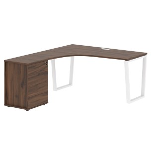 Стол эргономичный с тумбой EVCET 1518(L) 1560х1880х750 EDIS