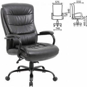 Кресло офисное BRABIX PREMIUM "Heavy Duty HD-004" экокожа