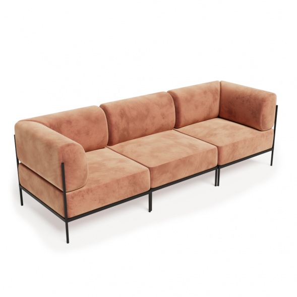 Рио Диван трёхместный РСЕ-06 2430*810*770