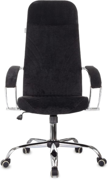 Кресло руководителя Бюрократ CH-610SL черный Light-20 крестов. металл хром