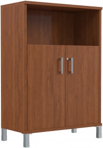 Шкаф средний с замком в глухих малых дверях B 420.3(RZ) Орех Гарда 900х450х1286
