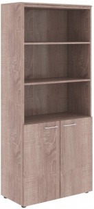 Шкаф с 1 комплектом глухих малых дверей и топом WHC 85.5 Дуб Сонома 856х432х1949 WAVE