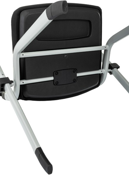 Стул Бюрократ X-Click черный на ножках металл серый