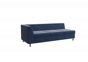 Прайм Секция с подлокотником трехместная правая PR.SP-3 (R) 1850*770*720