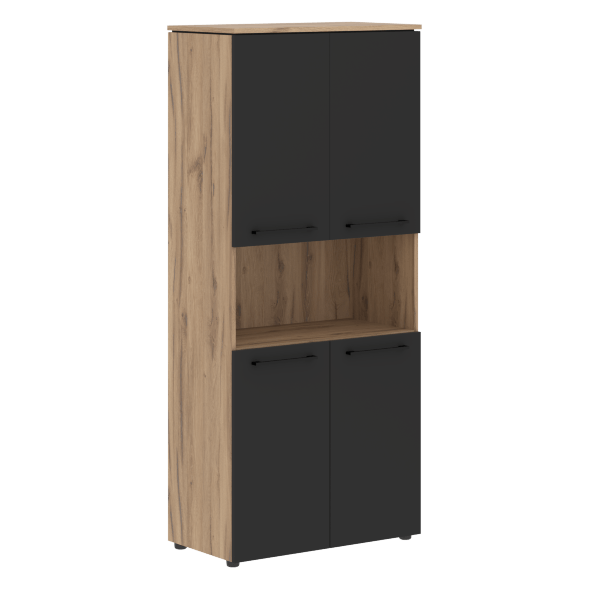 Шкаф с 2-мя комплектами глухих малых дверей MHC 85.4 854х423х1956 MORRIS