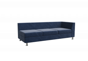 Прайм Секция с подлокотником трехместная левая PR.SP-3 (L) 1850*770*720