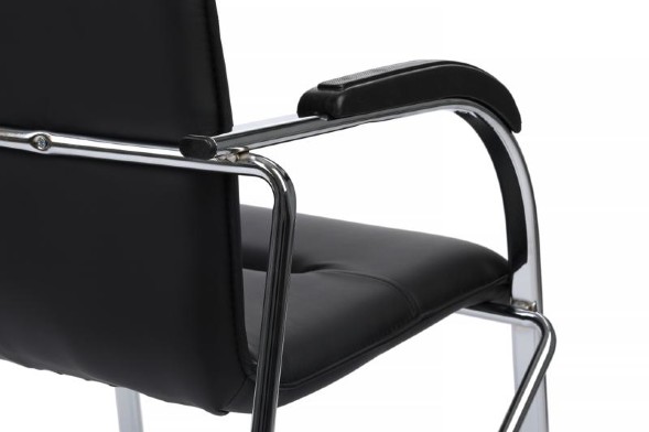 Стул самба с пластиковыми подлокотниками SMB-03H Хром гальв