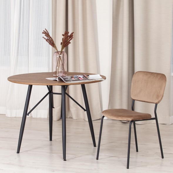 Стул CAROL (mod. UC06) коричневый